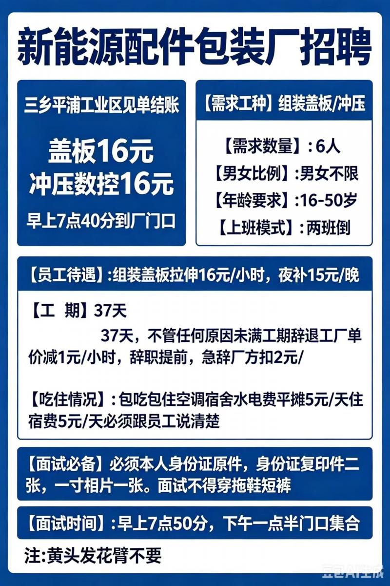 三乡招聘 